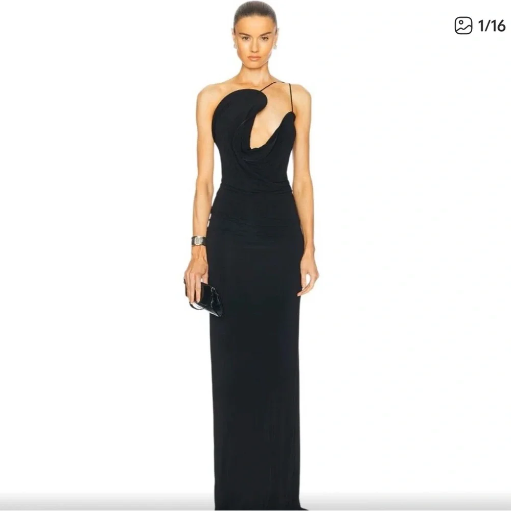 Christopher Esber Black Strapless Gown - Picture 4 of 4